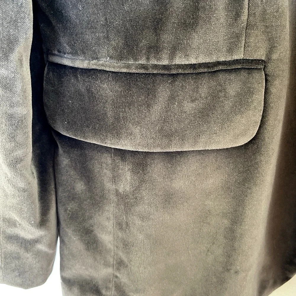 Banana Republic Mens Cotton Velvet Sport Coat Size 42R Brown 2 Button Notch READ